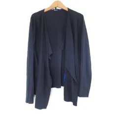 美品 ARMANI JEANS アルマーニジーンズ ニットカーディガン 42 ネイビー レディース 古着 中古 USEDのサムネイル