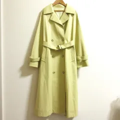 良品 MAISON SPECIAL メゾンスペシャル エコレザー トレンチコート サイズFREE ライトイエロー レディース 古着 中古 USEDのサムネイル