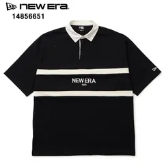 NEW ERA ニューエラ 14856651 半袖 オーバーサイズド ラグビーシャツ トップス ポロシャツ ヘビーウェイトコットン ニューエラ ビッグシルエット 1920  ロゴ ラガーシャツ 13oz  スポーティー ショートスリーブ ユニセックス 新品】のサムネイル