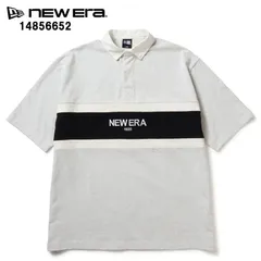 NEW ERA ニューエラ 14856652 半袖 オーバーサイズド ラグビーシャツ アッシュグレー トップス ポロシャツ ヘビーウェイトコットン【ニューエラ ビッグシルエット 1920 ラガーシャツ 13oz  ショートスリーブ ユニセックス 新品】のサムネイル