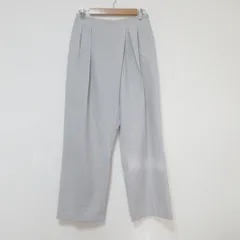 美品 MARW UNITED ARROWS マルゥ ユナイテッドアローズ タックワイドパンツ スラックス 38 グレージュ レディース 古着 中古 USED