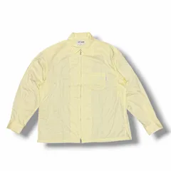 TTT_MSW 25AW ZIP UR SHIRT ジップアップシャツ 長袖シャツ ティーモダンストリートウェア TTT-25AW-SH01 イエロー L （15511M）のサムネイル