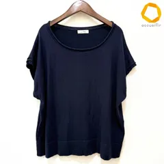 #anc ネストローブ nest Robe カットソー 紺 ニット 半袖 ドルマン カシミヤ混  レディース [988419]のサムネイル