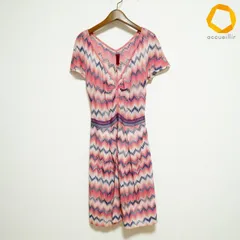 #snc ミッソーニ MISSONI ワンピース ピンク 白 半袖 イタリア製 レディース [1002818]のサムネイル