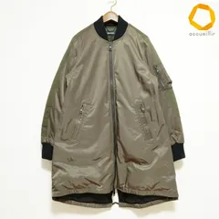 #wnc ディーゼル DIESEL コート XS カーキ MA-1 リブ ダウン ブルゾン タグ付き 美品 レディース [1003633]