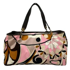 EMILIO PUCCI(PUCCI)(エミリオプッチ) ショルダーバッグ - ピンク×ダークブラウン×マルチ レザーのサムネイル