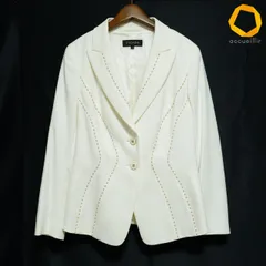 #anc エスカーダ ESCADA ジャケット 40 白 金 ステッチ レディース [999547]のサムネイル