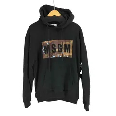 エムエスジーエム MSGM ボックス ロゴプリント プルオーバーパーカー メンズ import：M のサムネイル