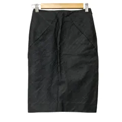 美品 BALENCIAGA バレンシアガ タイトデニムスカート サイズ34 ブラック レディース 古着 中古 USEDのサムネイル