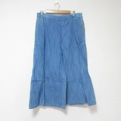 良品 MAX＆Co マックスアンドコー ワイド デニムパンツ 48 ブルー レディース 古着 中古 USEDのサムネイル