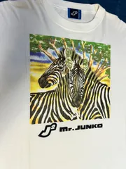 【美品・希少】フリーサイズ！Mr.JUNKO Tシャツ ゼブラ柄 J2  ヴィンテージのサムネイル