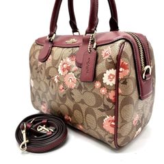COACH ローアン サッチェル・シグネチャー キャンバス・ダンシング