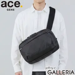 【正規品5年保証】 エースジーン ショルダーバッグ メンズ 大きめ ブランド 軽量 斜めがけバッグ ace.GENE ナイロン 防水 旅行 斜めがけ 通学 PC収納 13.3inch A4 10L ラグレンティスクロスX 20066 ブラックのサムネイル