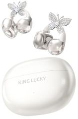 ☆Brand New☆ King Lucky Ear Cuff Bluetooth Earphones | Detachable Butterfly Earrings for Women [Wireless Open Ear Bluetooth Earphones/Ear Cuff/Waterproof IPX5/Built-in Microphone/Fast Charging/Sound Leakage Suppression/ENC Call 4f8bbf32