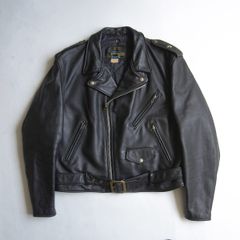 70s vintage 牛タグ schott レザーライダースジャケット 茶色 - メルカリ
