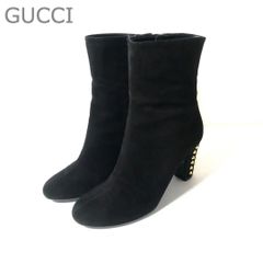 大人気・21.5cm⭐️GUCCI グッチ ショートブーツ GG柄 キャンバス