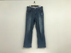 本物カステルバジャックCASTELBAJACコットンストレッチロゴ刺繍デニムパンツメンズサーフアメカジミリタリーストリートスケーターワークビジネススーツモードゴルフドレスバイカー青ブルー46Mのサムネイル