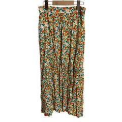 美品 A.P.C. アーペーセー 花柄ロングスカート サイズ34 マルチカラー レディース 古着 中古 USEDのサムネイル