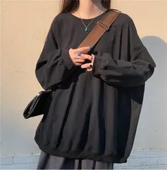 カットソー トップス 長袖 ロンT tシャツ  ロング丈 レディース 無地 長袖tシャツ  体型カバー ゆったり #mysum