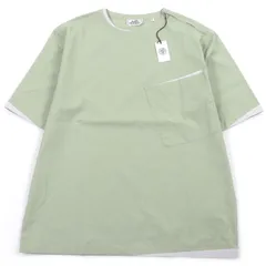 ★CYOCO様専用ページ★未使用品□HERMES エルメス 21SS コットン100％ ジップデザイン ショートスリーブ カットソー ライトグリーン 41 フランス製 正規品 メンズのサムネイル