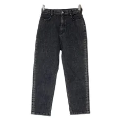 美品 L'Appartement アパルトモン ドゥーズィエムクラス High rise tappered denim ストレッチ デニムパンツ ジーンズ W27 ブラック レディース 古着 中古 USEDのサムネイル