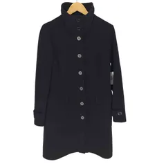 バーバリーロンドン BURBERRY LONDON cashmere カシミヤ混 裏地ノバチェック ウール コート メタルボタン レディース EUR：44 