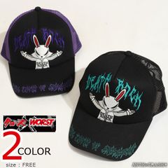 Close WORST 데스 래빗 능직 메쉬 캡 CRCP-2601 자수 CROWS 최악