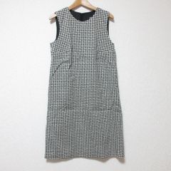 中川政七商店 チェックワンピース 綿100% オレンジ ネイビー 日本製