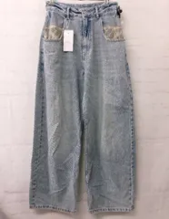 【中古】【ﾀｸﾞ付き】 LOWRYS FARM ﾛｰﾘｰｽﾞﾌｧｰﾑ ﾎﾟｹｯﾄﾚｰｽﾃﾞﾆﾑ LF526825AD ﾗｲﾄﾌﾞﾙｰ M 991920410のサムネイル