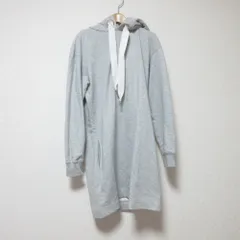 美品 MARC BY MARC JACOBS マークバイマークジェイコブス ロングスウェットパーカー M グレー レディース 古着 中古 USEDのサムネイル