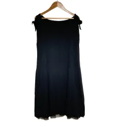 良品 Natural by foxey ナチュラルバイフォクシー ノースリーブ ワンピース 29816 サイズ42 ブラック レディース 古着 中古 USEDのサムネイル