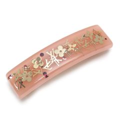 極美品】 Louis Vuitton LV チャーム フラワー 花 バレッタ - メルカリ