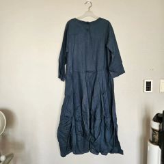 Little Eagle リトルイーグル 藍染 カシュクールワンピース - メルカリ