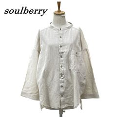 Q409/未使用 soulberry ワイドブラウス リネン 3L 大きいサイズ - メルカリ