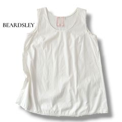 ビアズリー BEARDSLEY シャツタンク レイヤード タンクトップ 白