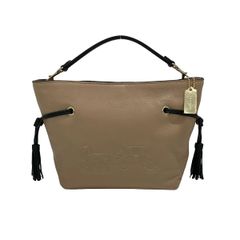 COACH コーチ アンディ トートバッグ 巾着 ベージュ エンボス - メルカリ