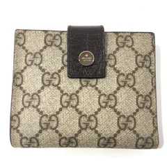[七重浜85-6-080513nh]美品 GUCCI グッチ GG二つ折り財布　415052.2888[中古] [レディース]のサムネイル