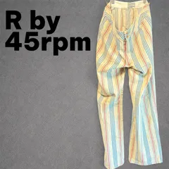 R by 45rpm マルチストライプ デニムパンツ サイズ28(P-027)のサムネイル