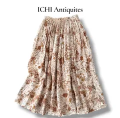 イチアンティークス ICHI Antiquites リネン HAND DYE ギャザー スカート ロング 麻 日本製 6MY052のサムネイル