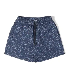【美品】HERMES エルメス パンツ ネイビー 紺 サイズ:M | H総柄デザイン ナイロン ウォーターショーツ | ボトムス ショートパンツ | イタリア製【メンズ】【中古】のサムネイル