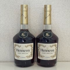 未開栓・古酒】コニャック（ブランデー）2本セット ヘネシーVSOP