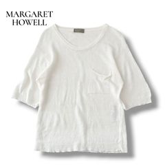 極美品】マーガレットハウエル シャーリングリネンTシャツ 日本製 ユニ