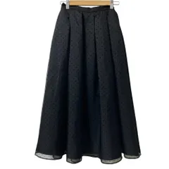 未使用 23AW TSURU by Mariko Oikawa ツルバイマリコオイカワ Ariana ドットチュール ロングスカート SK-2231310 サイズ34 ブラック レディース 古着 中古 USEDのサムネイル