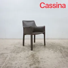 ◆展示品◆ Cassina カッシーナ 413 CAB キャブ アームチェア ダイニングチェア 総革/レザー マリオ・ベリーニ 51万 名作品のサムネイル