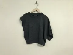 美品本物ミズイロインドmizuiroindウールナイロンアクリル変形ジレベストニットレディースサーフアメカジストリートミリタリービジネススーツモードドレスゴルフグレーM