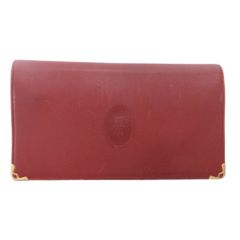 Cartier カルティエ マルチケース ブラウン ワインレッド レザー