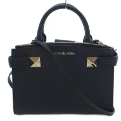 マイケルコース MICHAEL KORS ハンドバッグ ショルダー 2WAY 手提げ 斜め掛け PVC ロゴ 紺 ネイビー /FF ■GY11