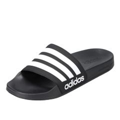 adidas シャワーサンダル ブラック ホワイト 24.5cm - メルカリ