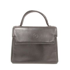 美品】 アニエスベー ボヤージュ プレッションハンドバッグ レザー