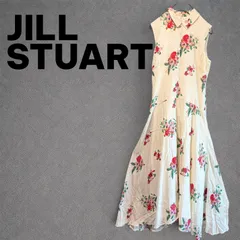 JILL STUART 花柄 ノースリーブ ロングワンピース